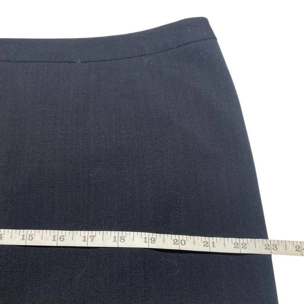Lane Bryant Black Tweed Trumpet Ruffle Knee Length Skirt
